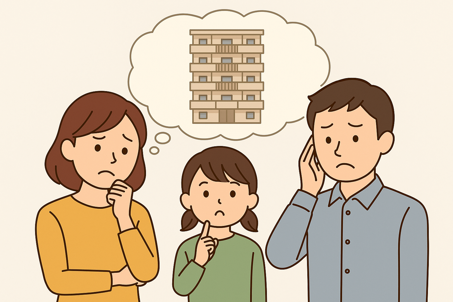 マンションを売却するか迷っている家族