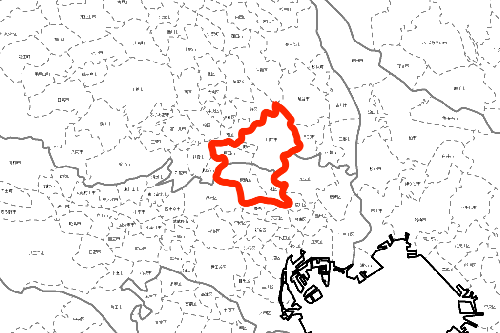 対応エリア地図