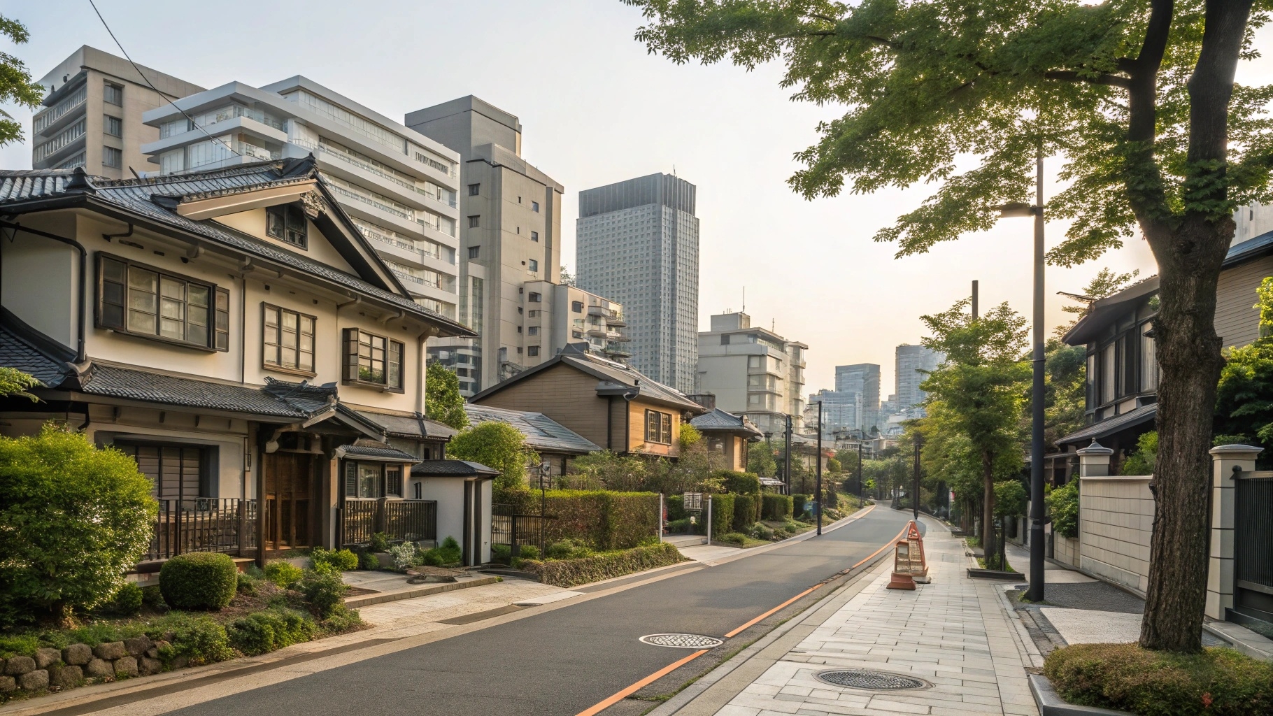 赤羽エリアの住宅街 - 新旧の建物が調和する街並み