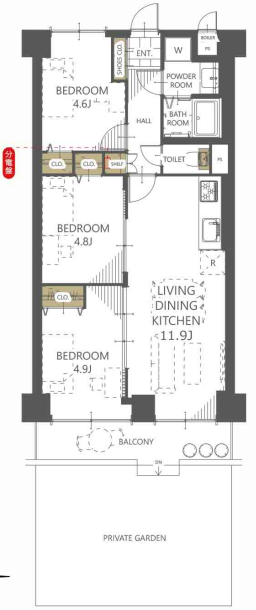 日商岩井西新井マンション　No269