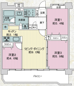 ライオンズヴィアーレ竹の塚　No275
